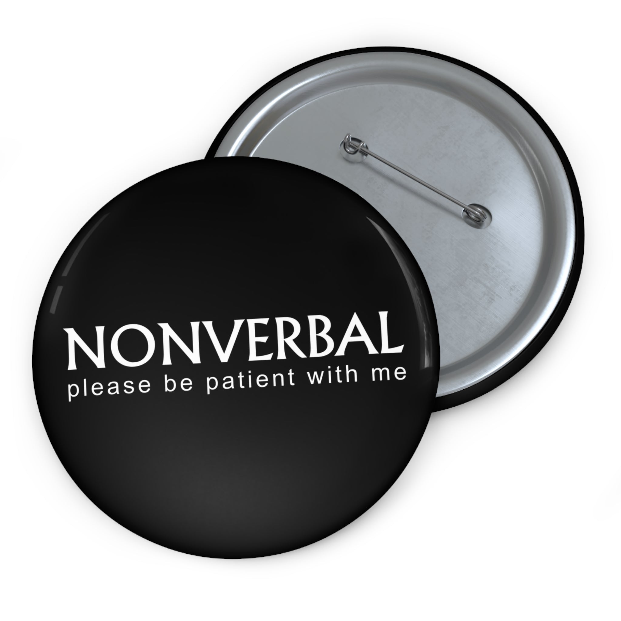 Nonverbal Pin Button