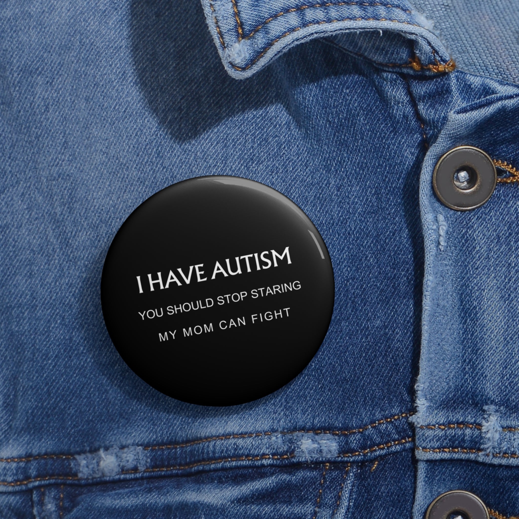 Mom Can Fight Pin Button