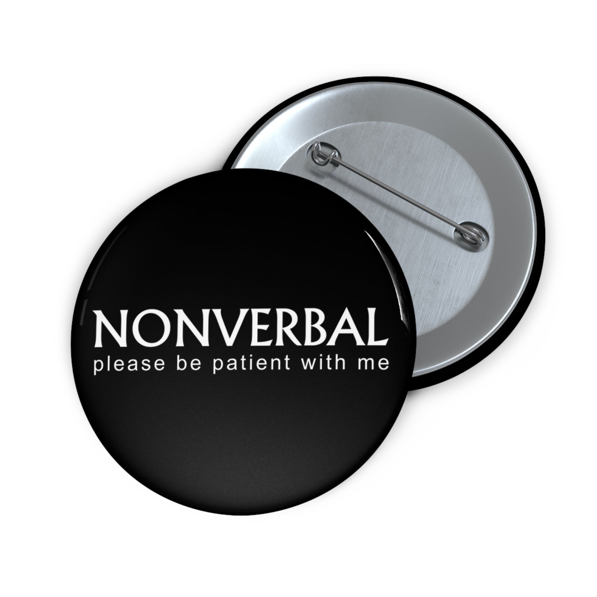 Nonverbal Pin Button