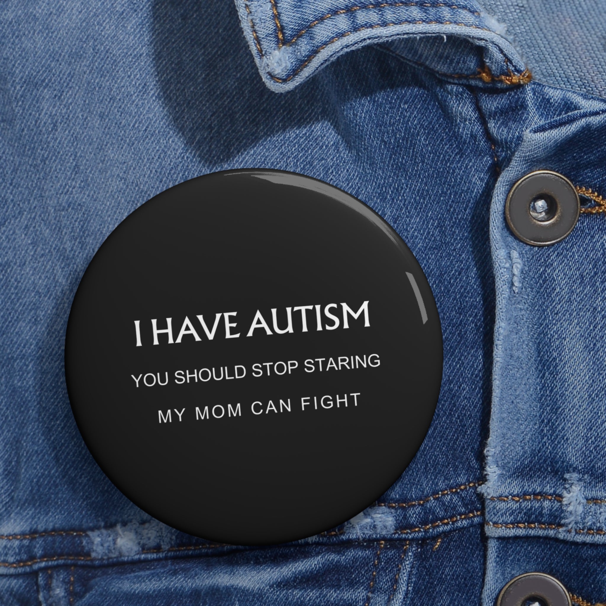 Mom Can Fight Pin Button